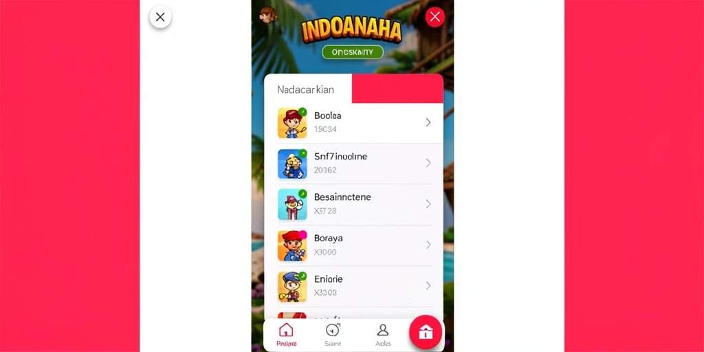Screenshot aplikasi IDOLABET88 menunjukkan antarmuka utama yang menarik.