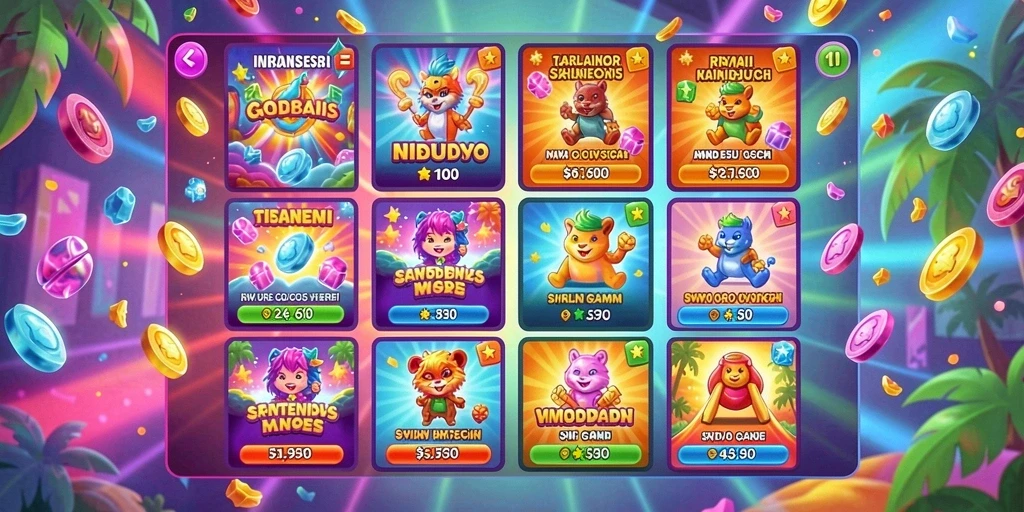 Tampilan awal game yang menarik perhatian.