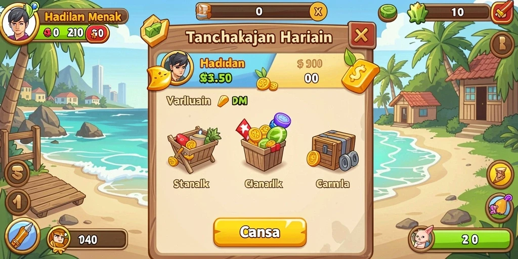 Tangkapan layar gameplay yang mendebarkan.